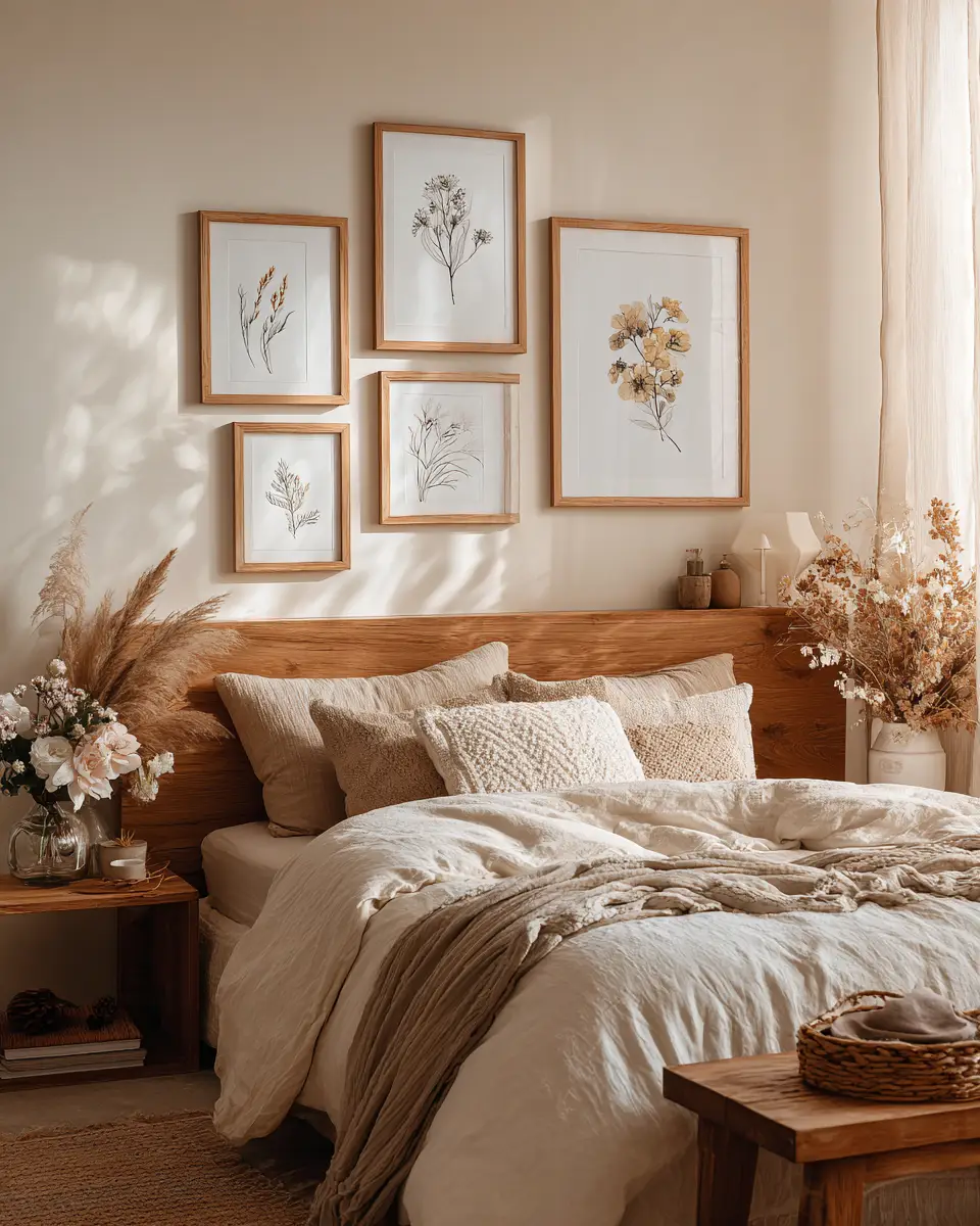 Cream Boho Bedroom Decor Ideas