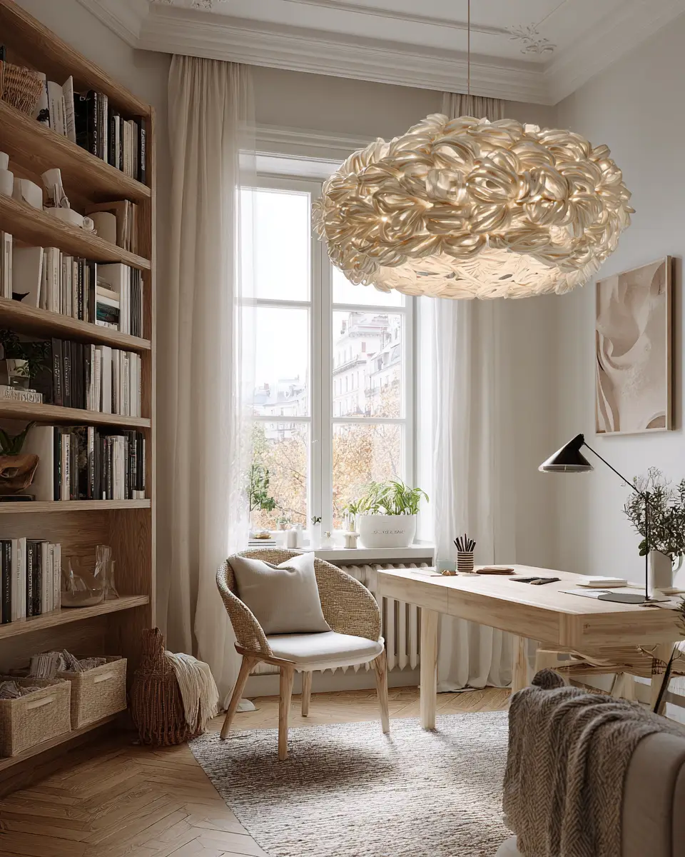 Cream Boho Home Office Decor Ideas