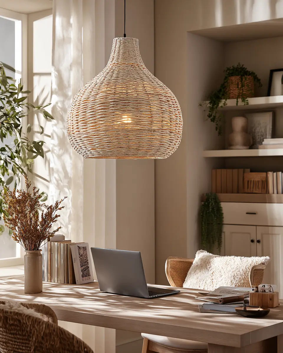 Cream Boho Home Office Decor Ideas