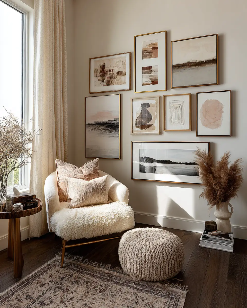 Cream Boho Home Office Decor Ideas