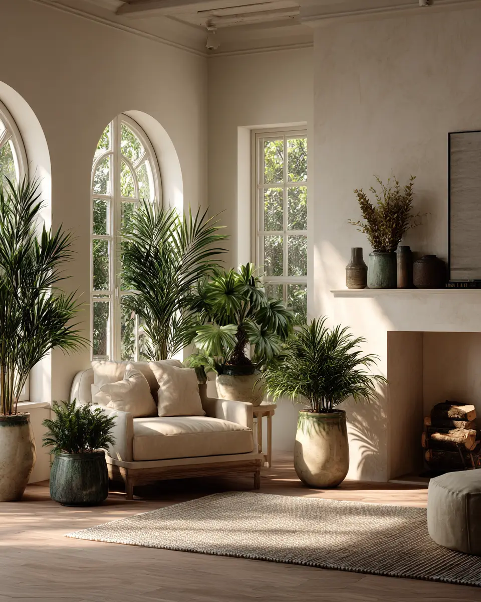 Cream Classic Living Room Decor Ideas