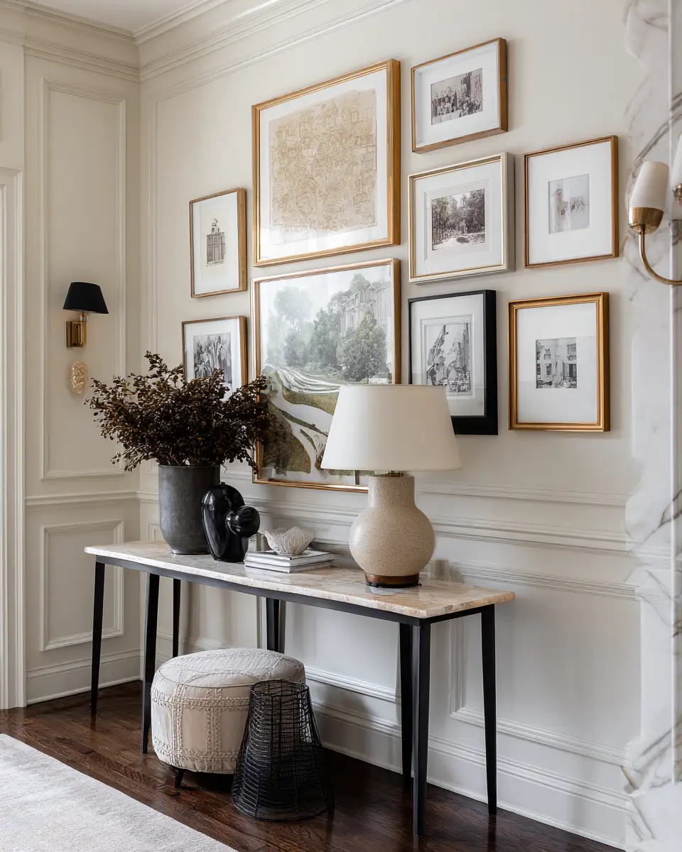 Cream Classic Living Room Decor Ideas