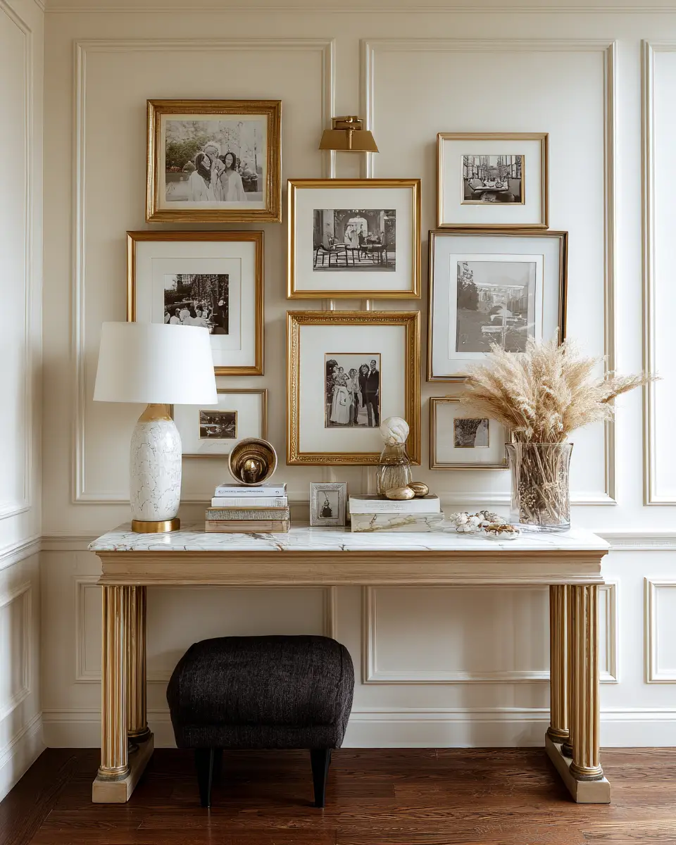 Cream Classic Living Room Decor Ideas