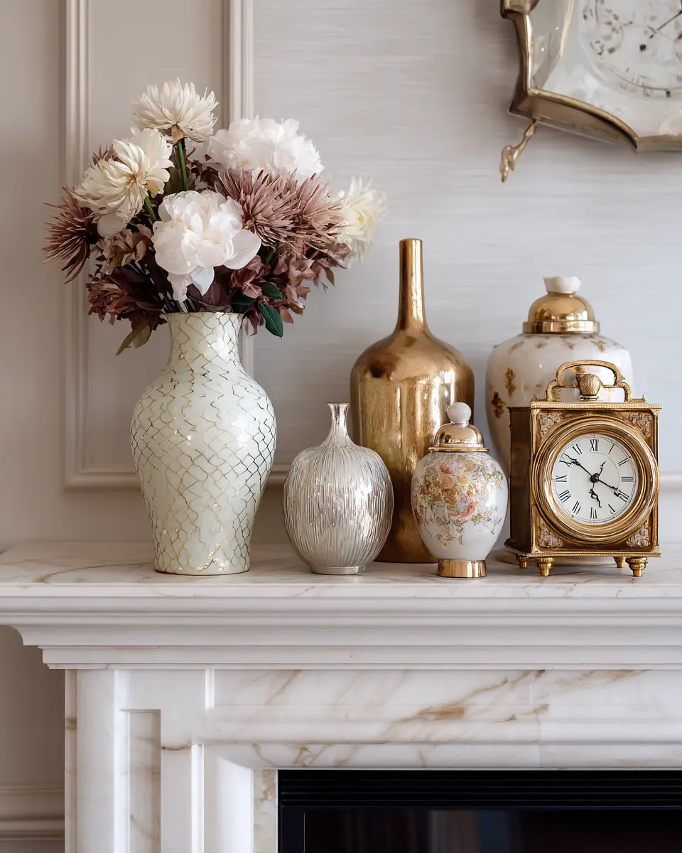 Cream Classic Living Room Decor Ideas