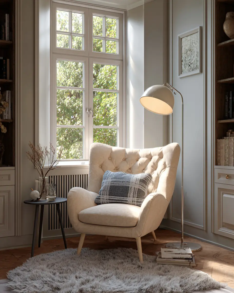 Cream Eclectic Bedroom Decor Ideas