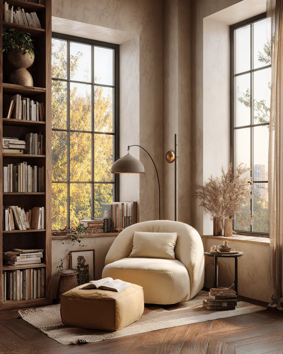 Cream Eclectic Bedroom Decor Ideas