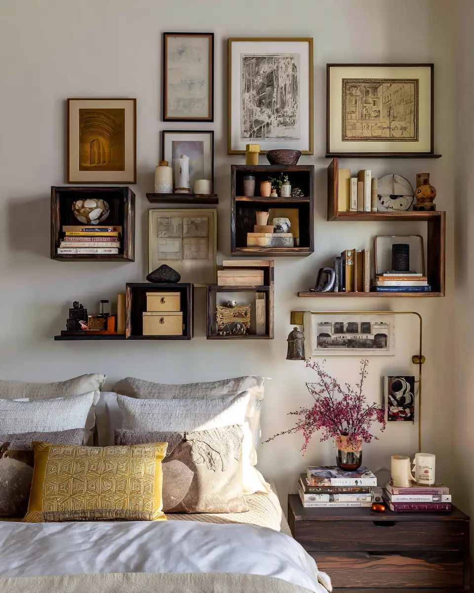 Cream Eclectic Bedroom Decor Ideas