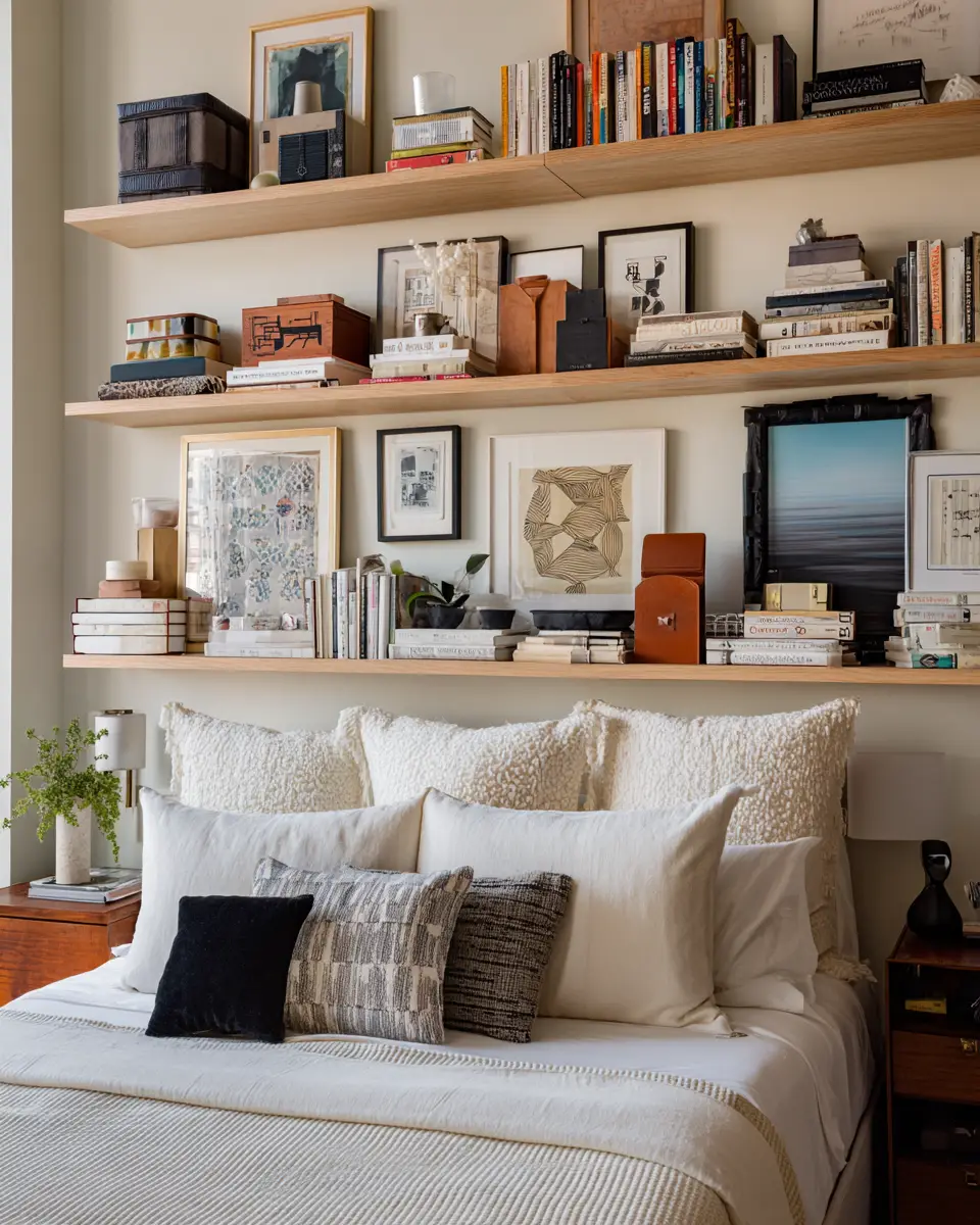 Cream Eclectic Bedroom Decor Ideas