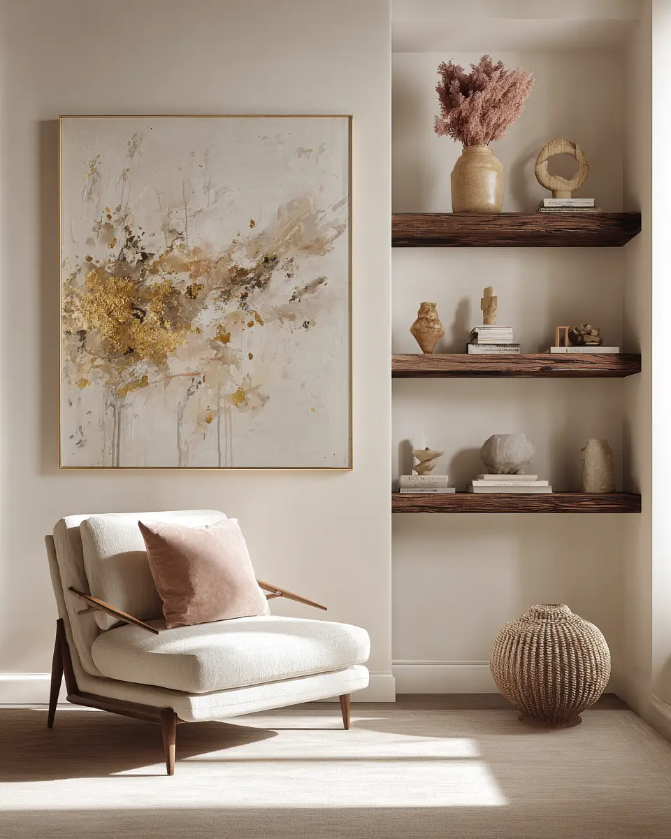 Cream Eclectic Bedroom Decor Ideas