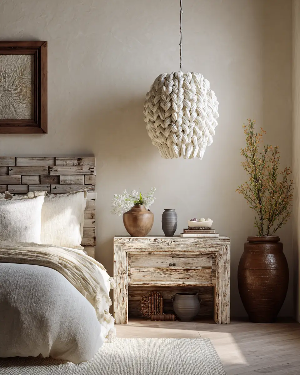 Cream Eclectic Bedroom Decor Ideas