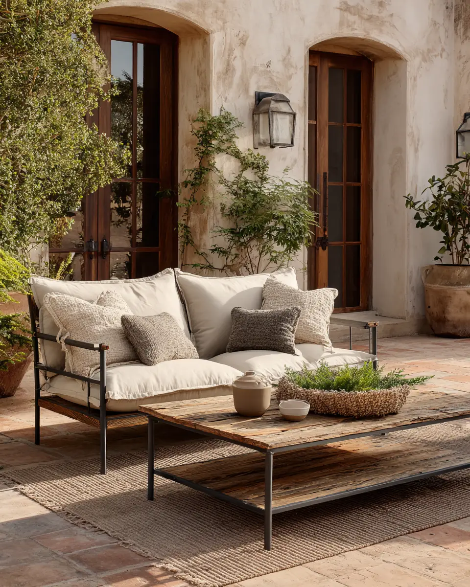Cream Industrial Patio Decor Ideas