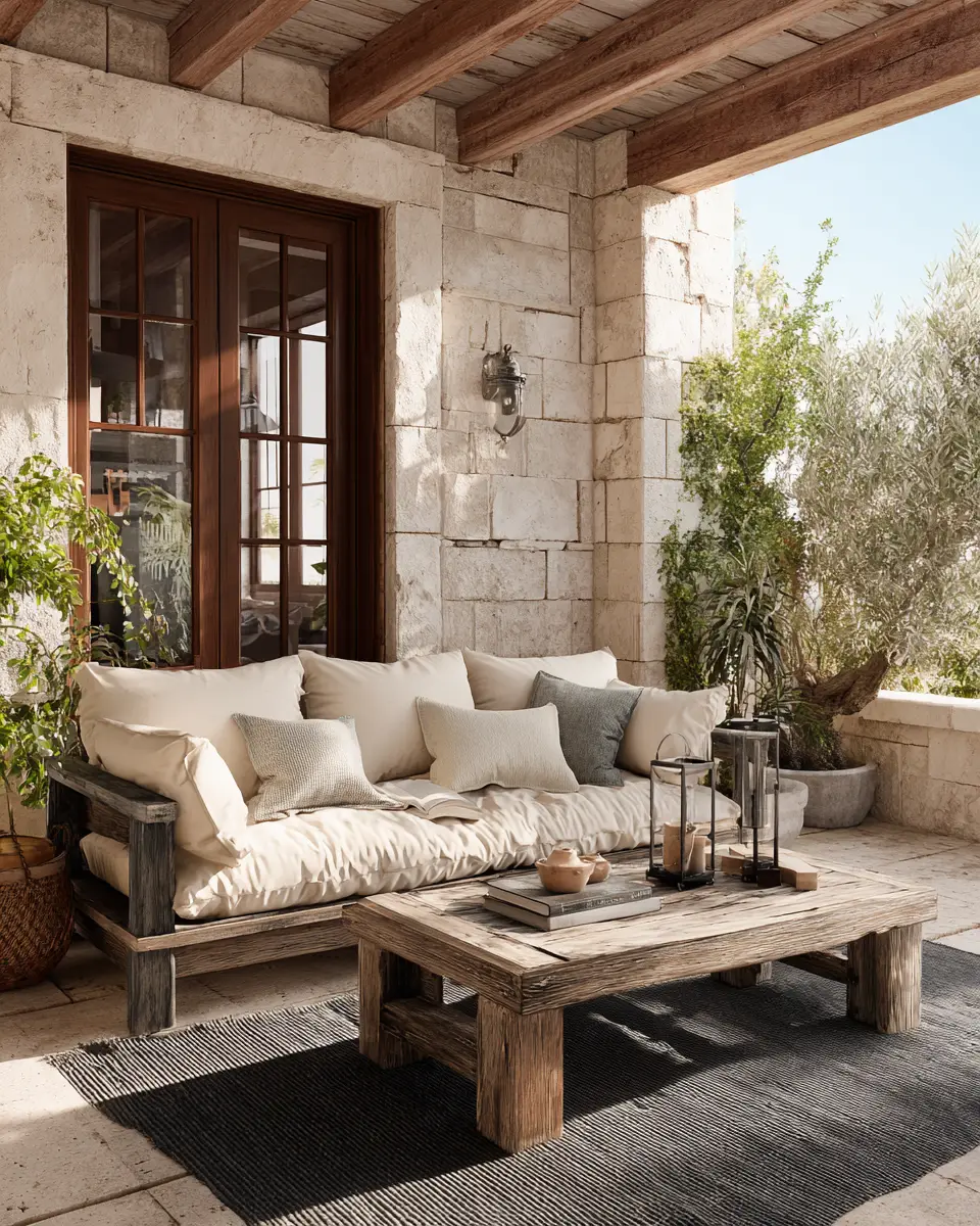 Cream Industrial Patio Decor Ideas