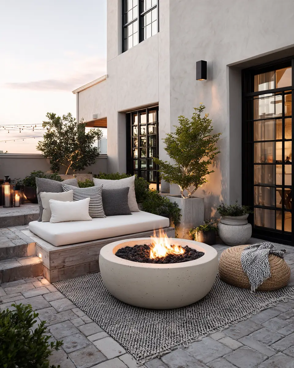 Cream Industrial Patio Decor Ideas