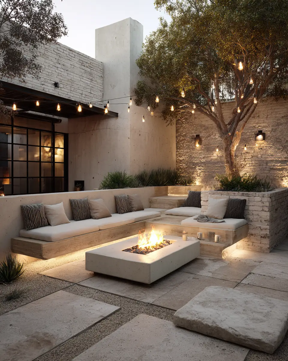 Cream Industrial Patio Decor Ideas