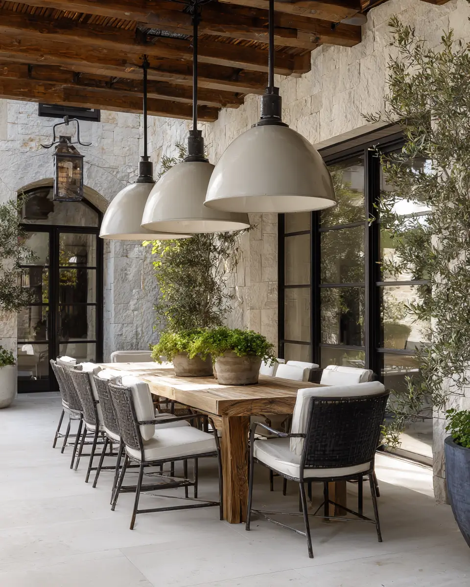 Cream Industrial Patio Decor Ideas