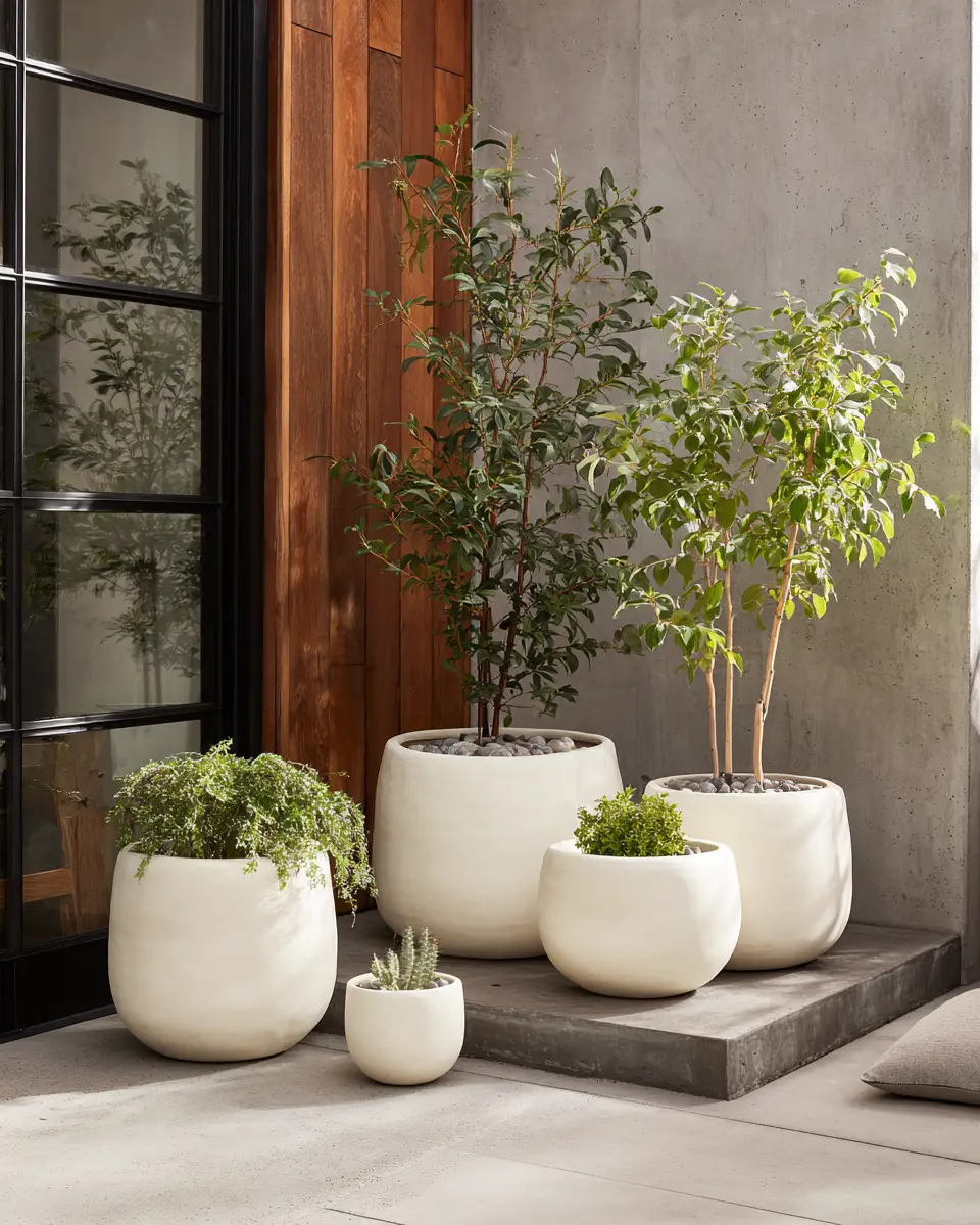 Cream Industrial Patio Decor Ideas