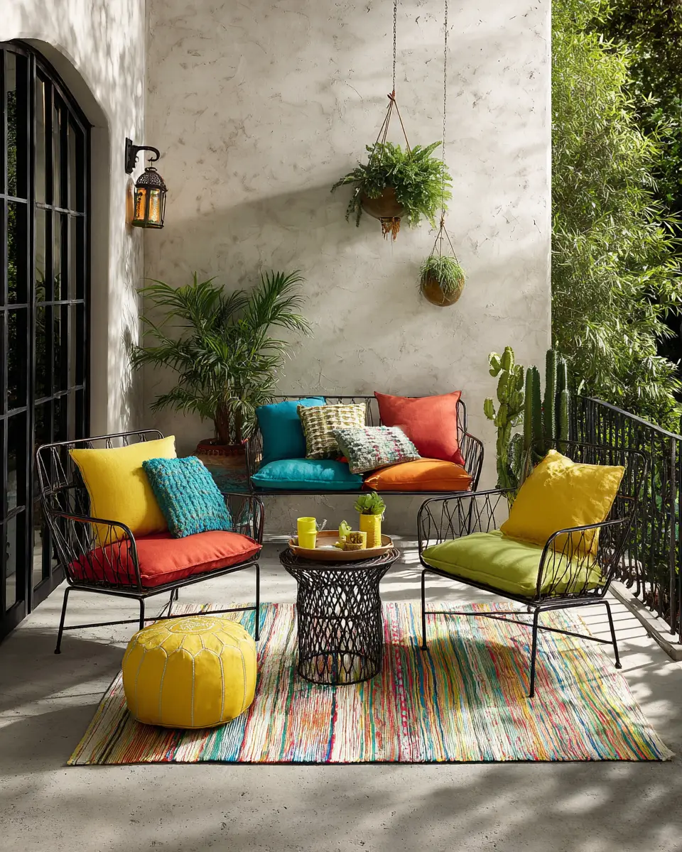 Cream Industrial Patio Decor Ideas