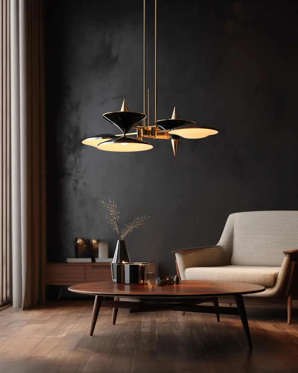 Cream Mid-Century Modern Living Room Decor Ideas