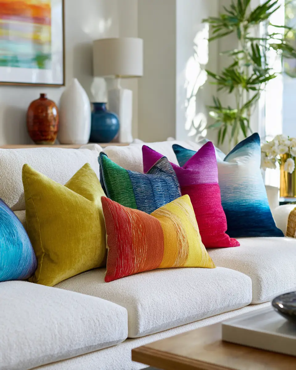 Cream Mid-Century Modern Living Room Decor Ideas