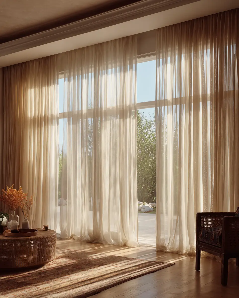 Cream Mid-Century Modern Living Room Decor Ideas