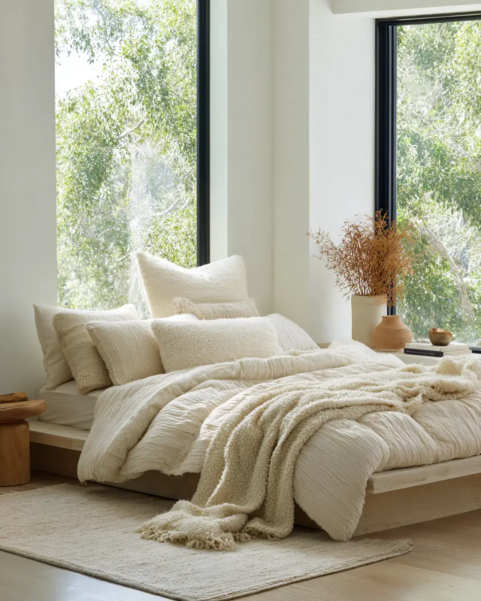 Cream Minimalist Bedroom Decor Ideas