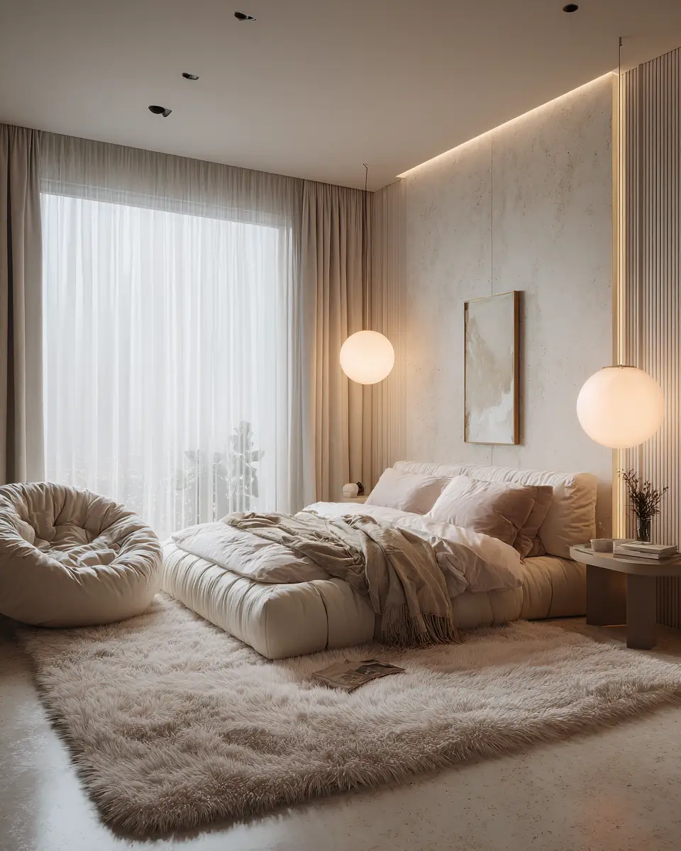Cream Minimalist Bedroom Decor Ideas