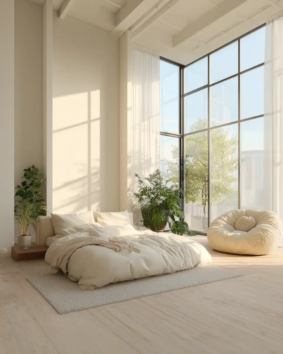 Cream Minimalist Bedroom Decor Ideas
