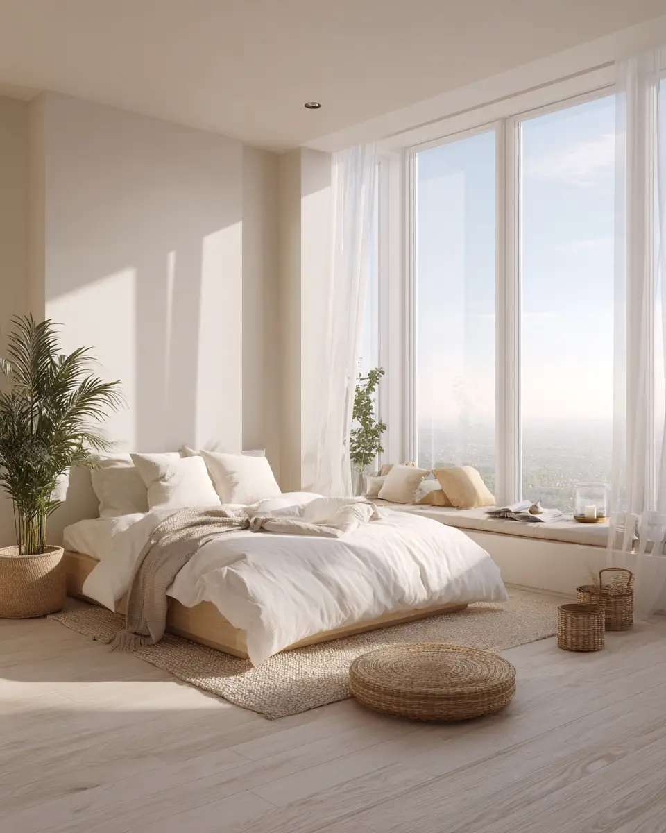 Cream Minimalist Bedroom Decor Ideas