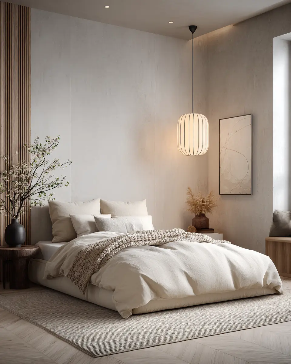 Cream Minimalist Bedroom Decor Ideas