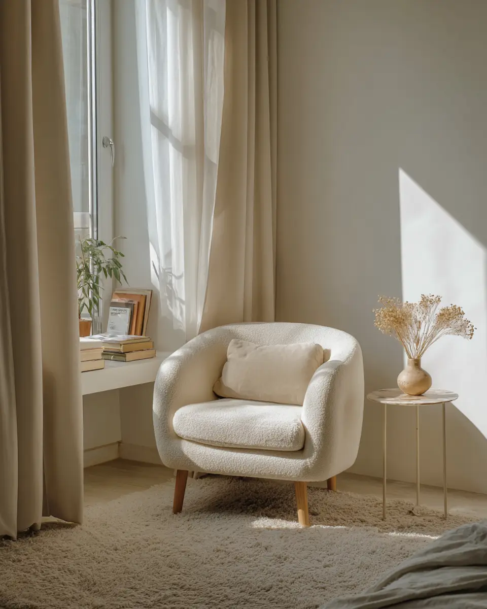 Cream Minimalist Bedroom Decor Ideas