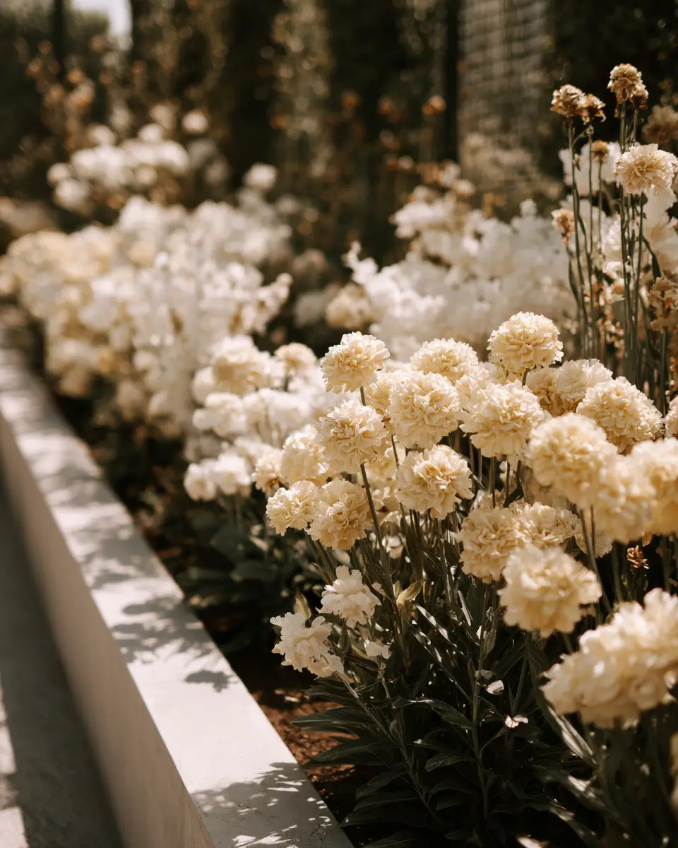 Cream Minimalist Garden Decor Ideas