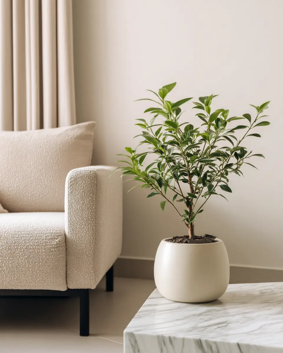 Cream Minimalist Living Room Decor Ideas