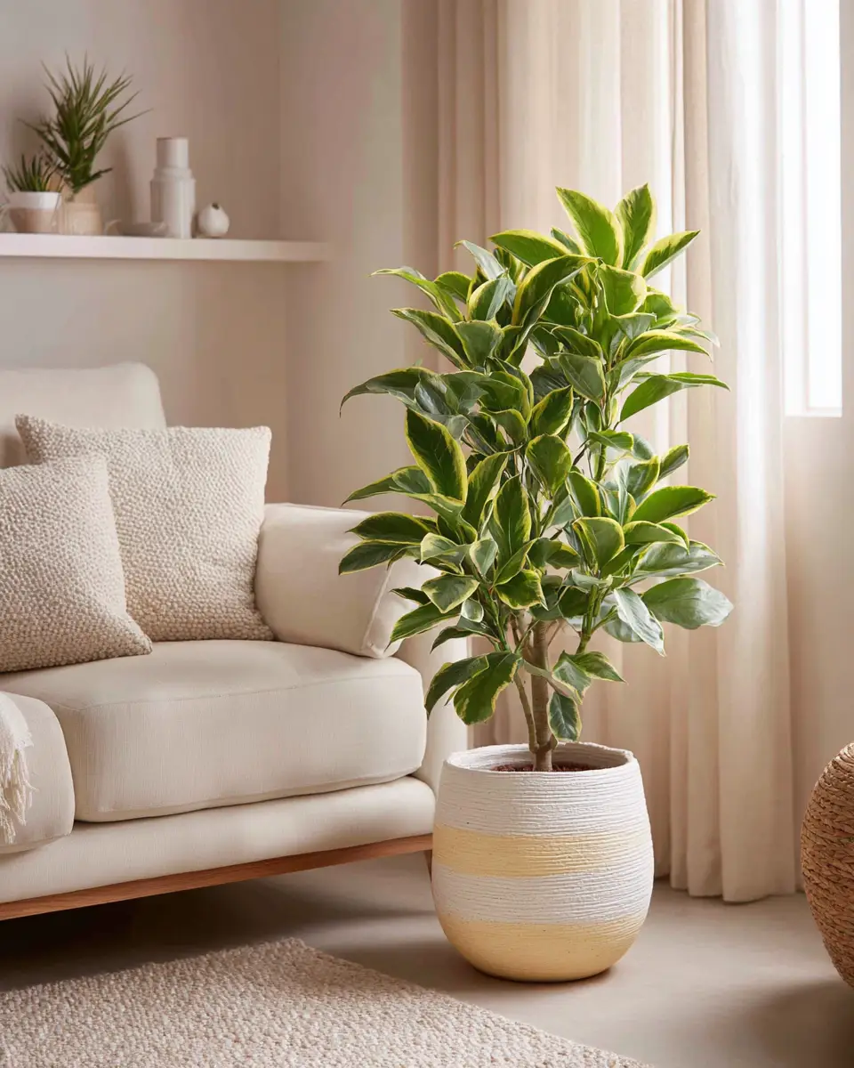 Cream Modern Living Room Decor Ideas