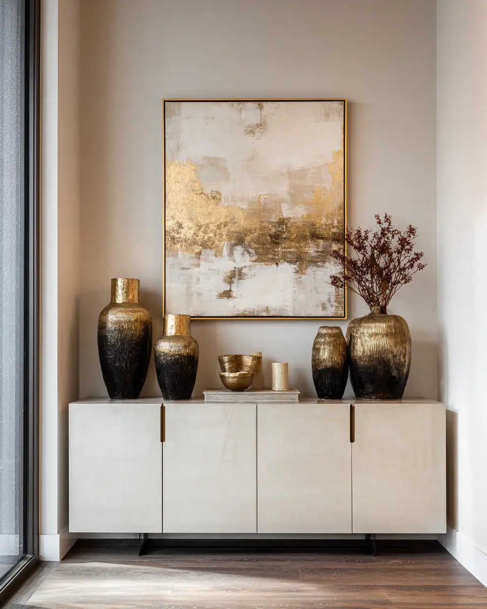 Cream Modern Living Room Decor Ideas