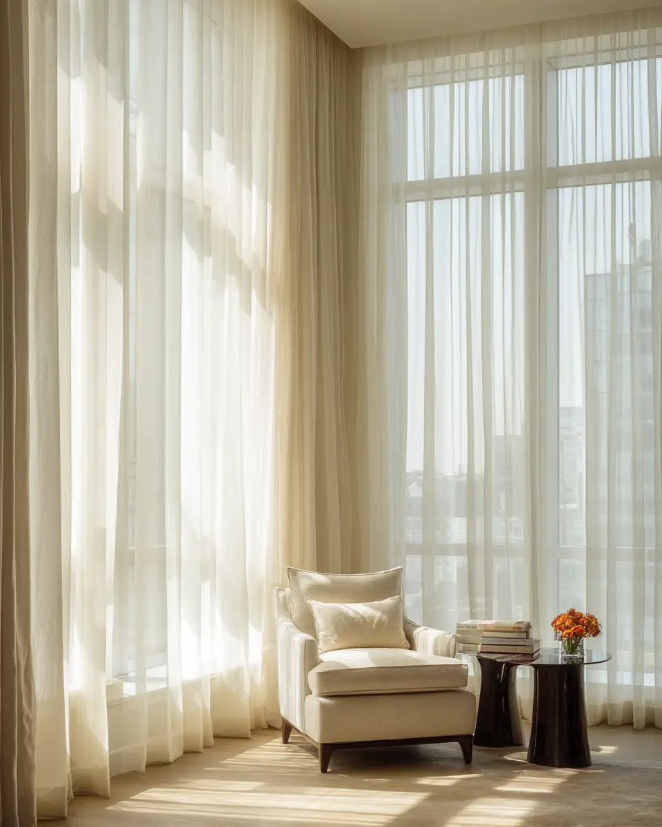 Cream Modern Living Room Decor Ideas