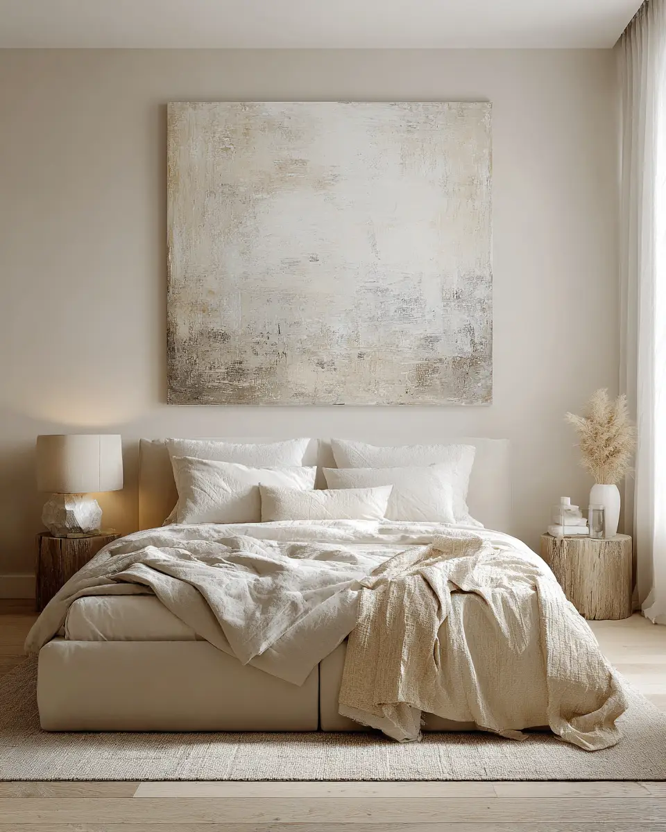 Cream Organic Modern Bedroom Decor Ideas