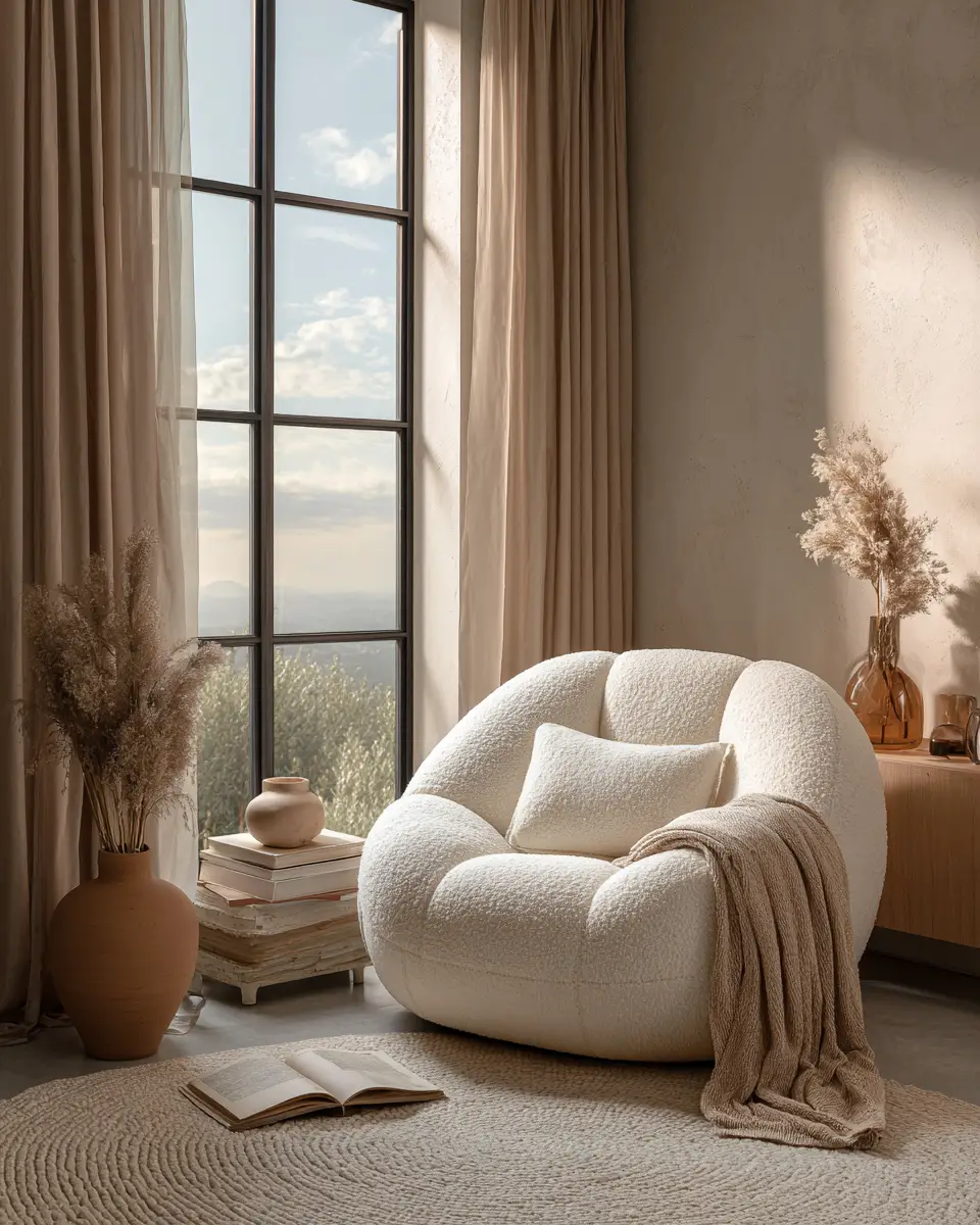 Cream Organic Modern Bedroom Decor Ideas