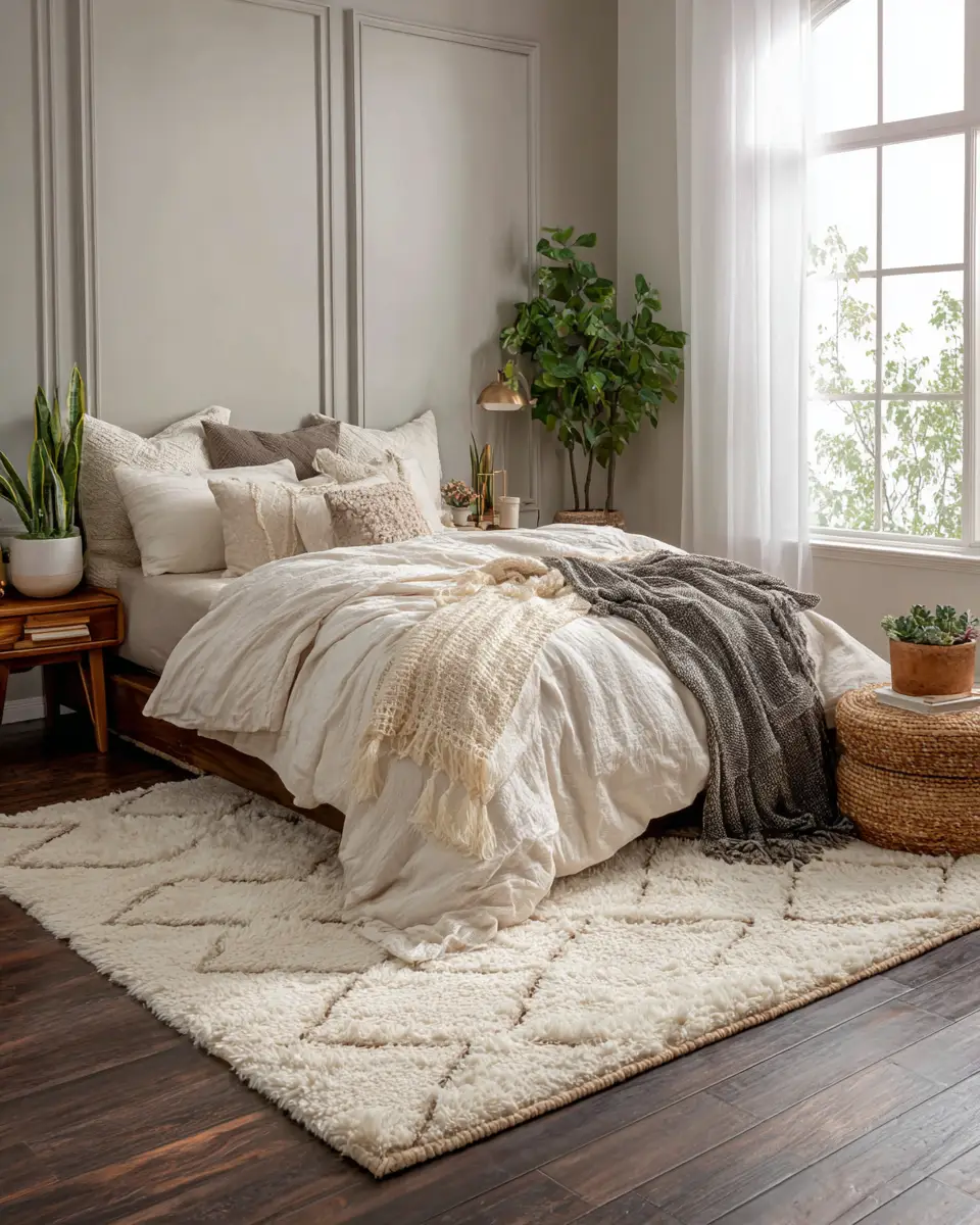 Cream Organic Modern Bedroom Decor Ideas