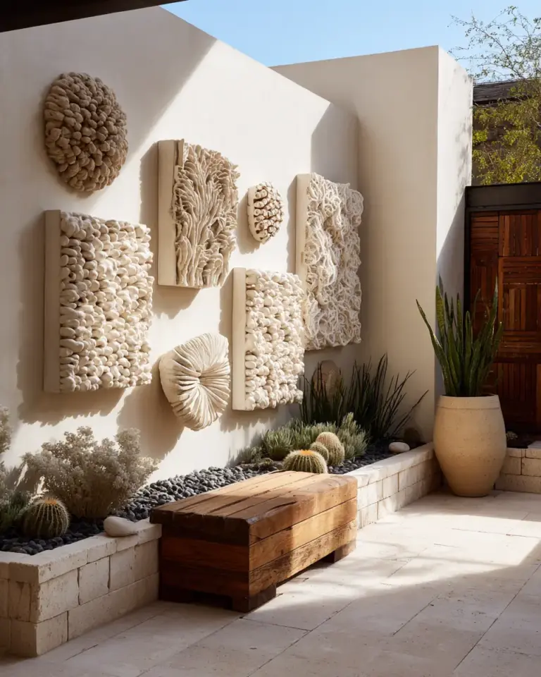Cream Organic Modern Garden Decor Ideas - Featured