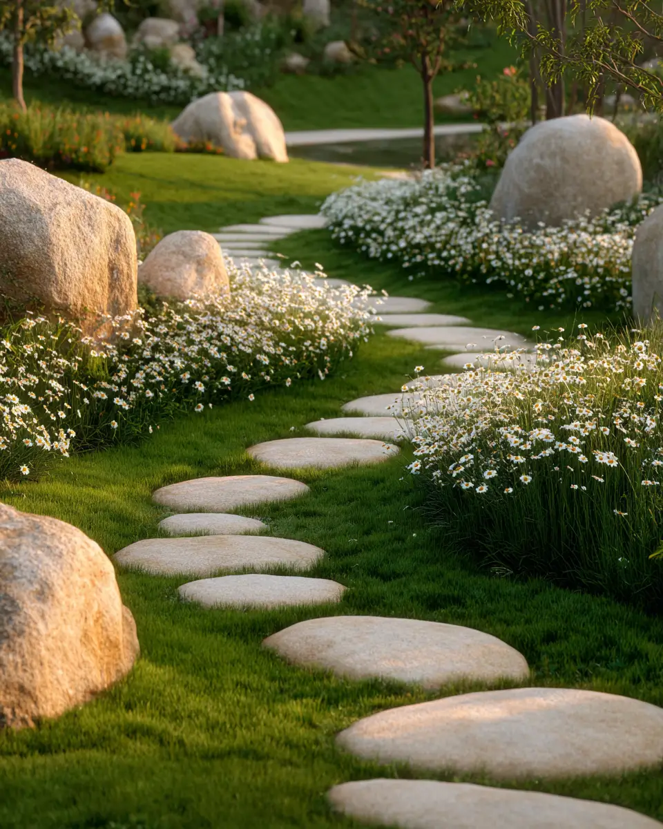 Cream Organic Modern Garden Decor Ideas
