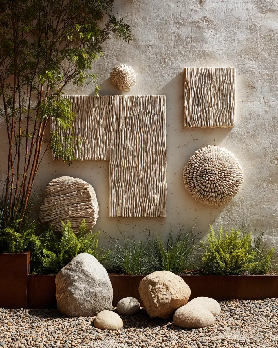 Cream Organic Modern Garden Decor Ideas