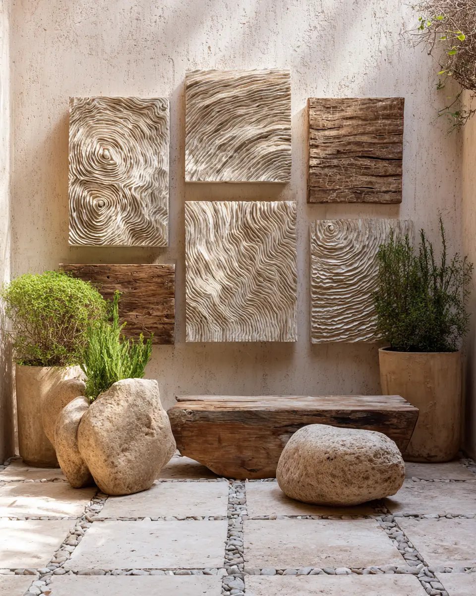 Cream Organic Modern Garden Decor Ideas