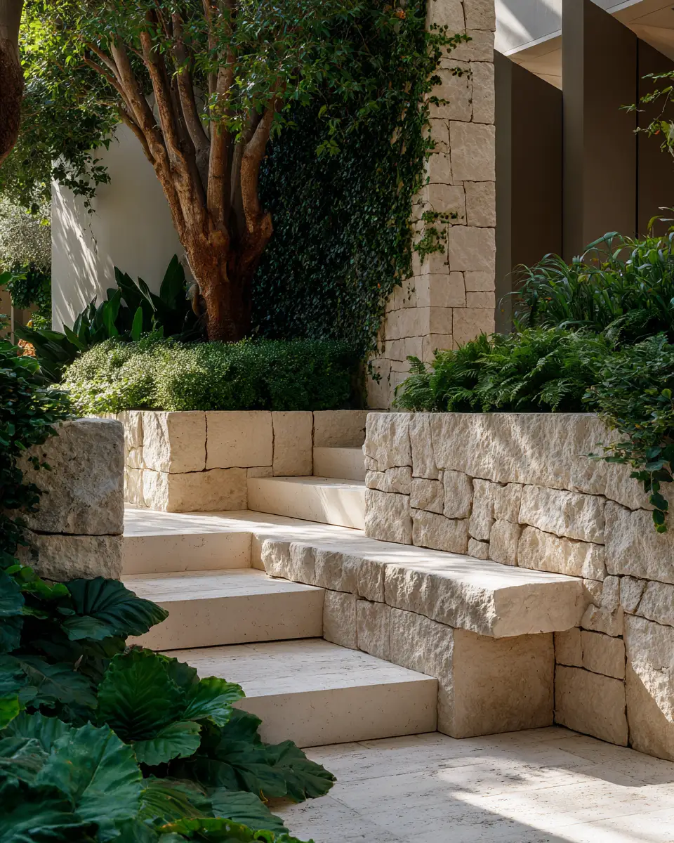 Cream Organic Modern Garden Decor Ideas