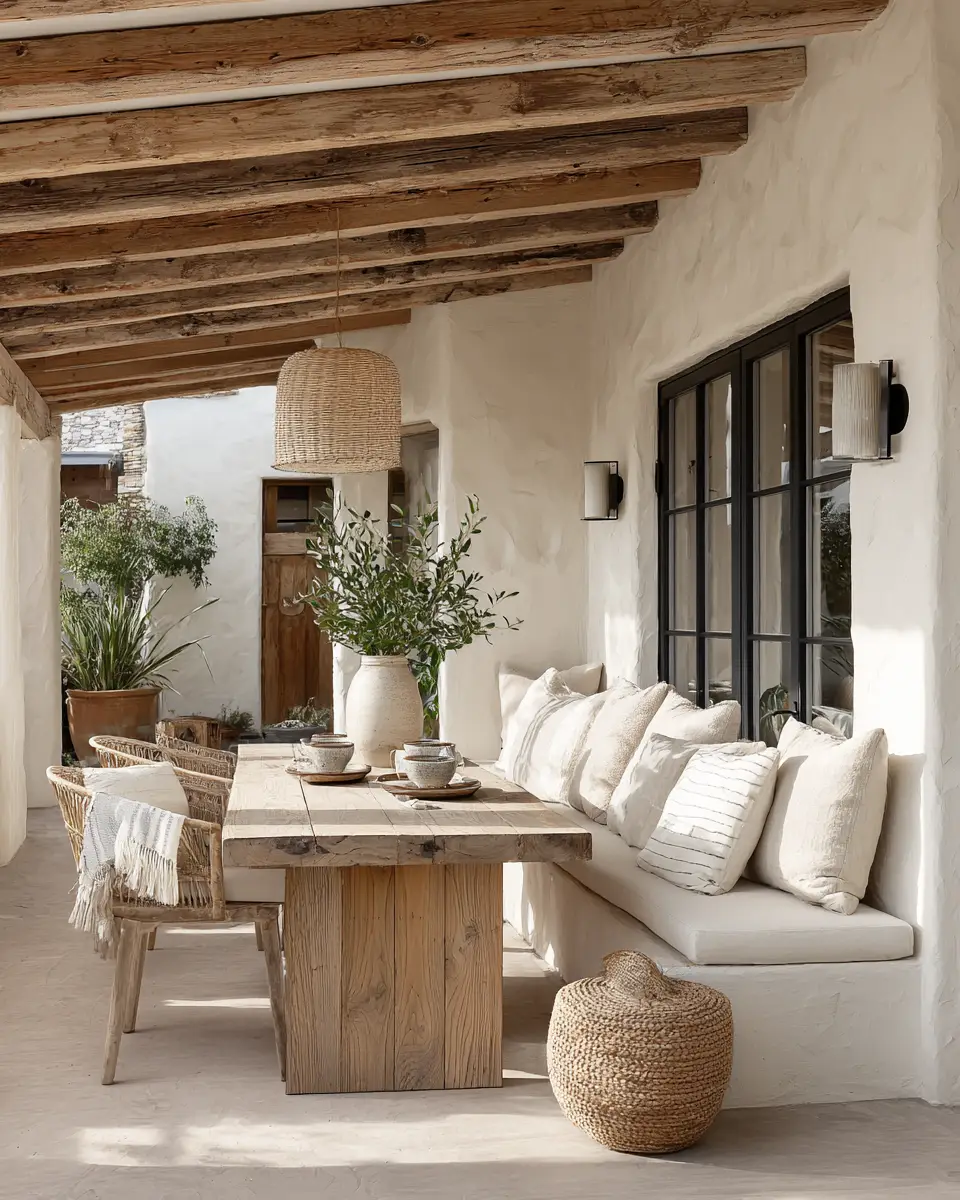 Cream Scandinavian Porch Decor Ideas