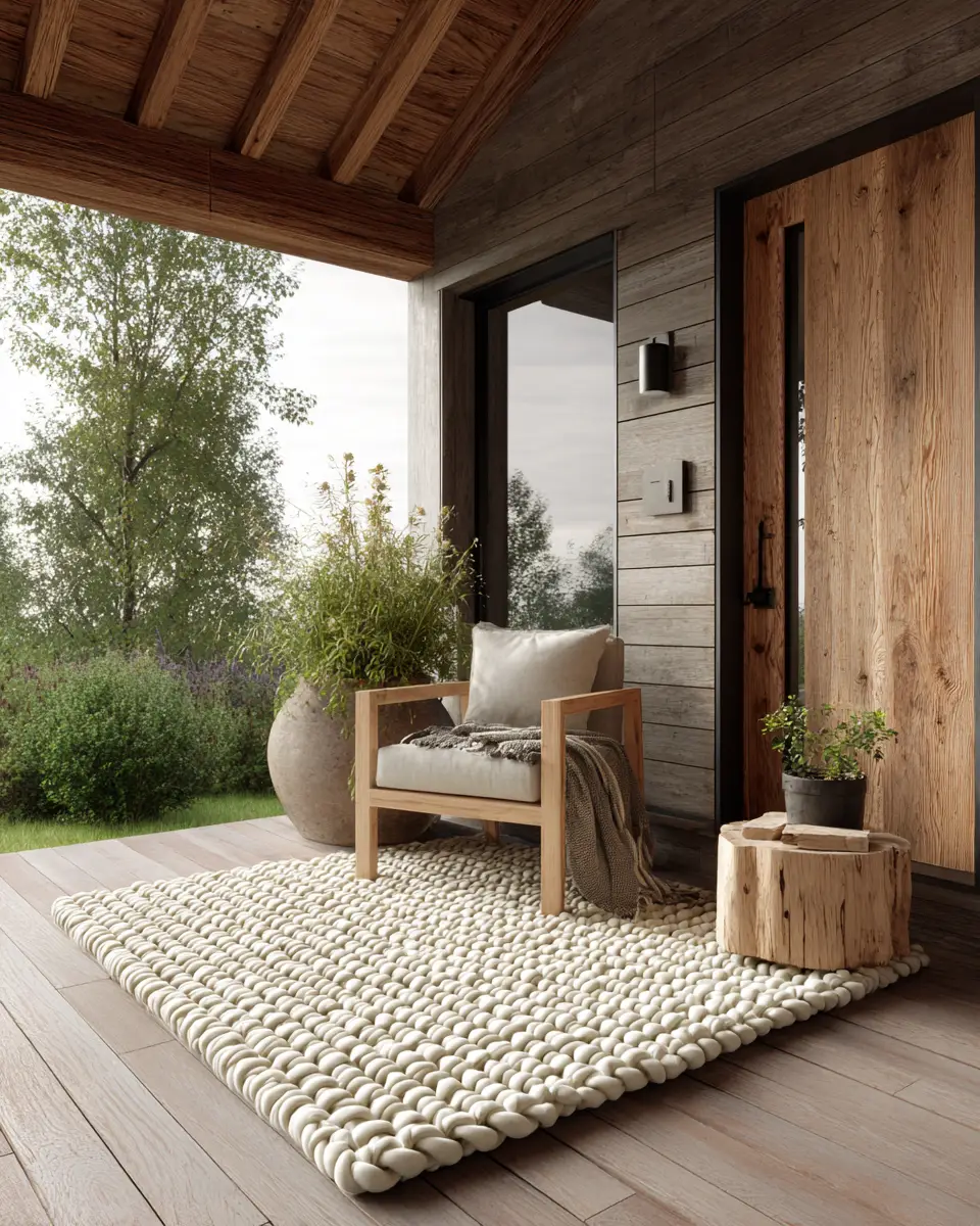 Cream Scandinavian Porch Decor Ideas