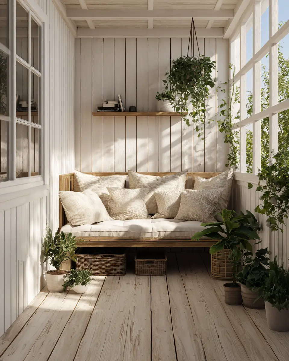 Cream Scandinavian Porch Decor Ideas