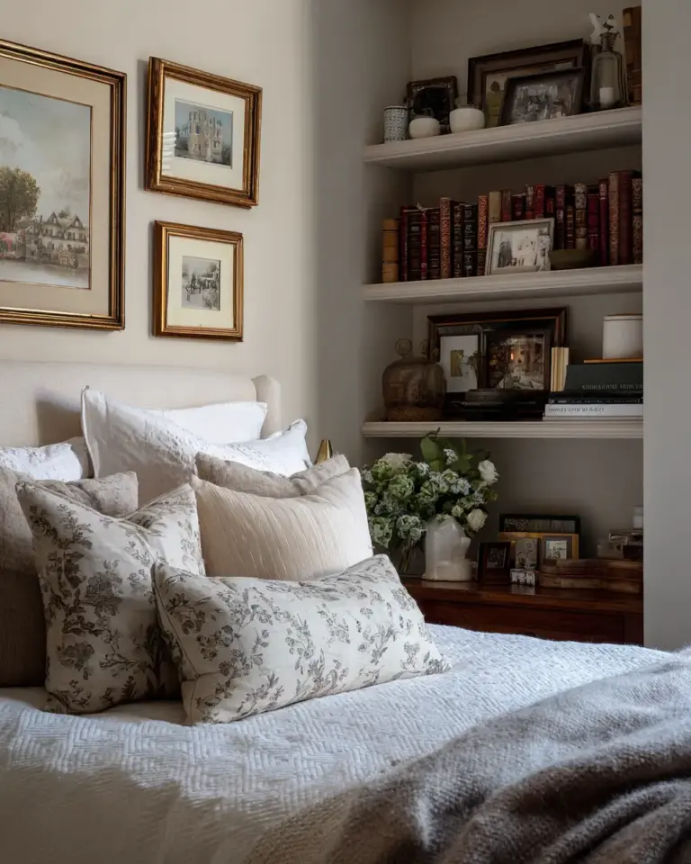 Cream Traditional Bedroom Decor Ideas - Featured