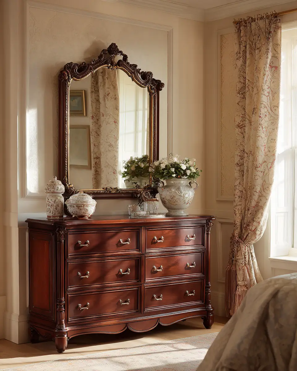 Cream Traditional Bedroom Decor Ideas