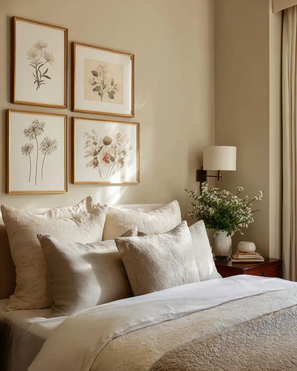 Cream Traditional Bedroom Decor Ideas