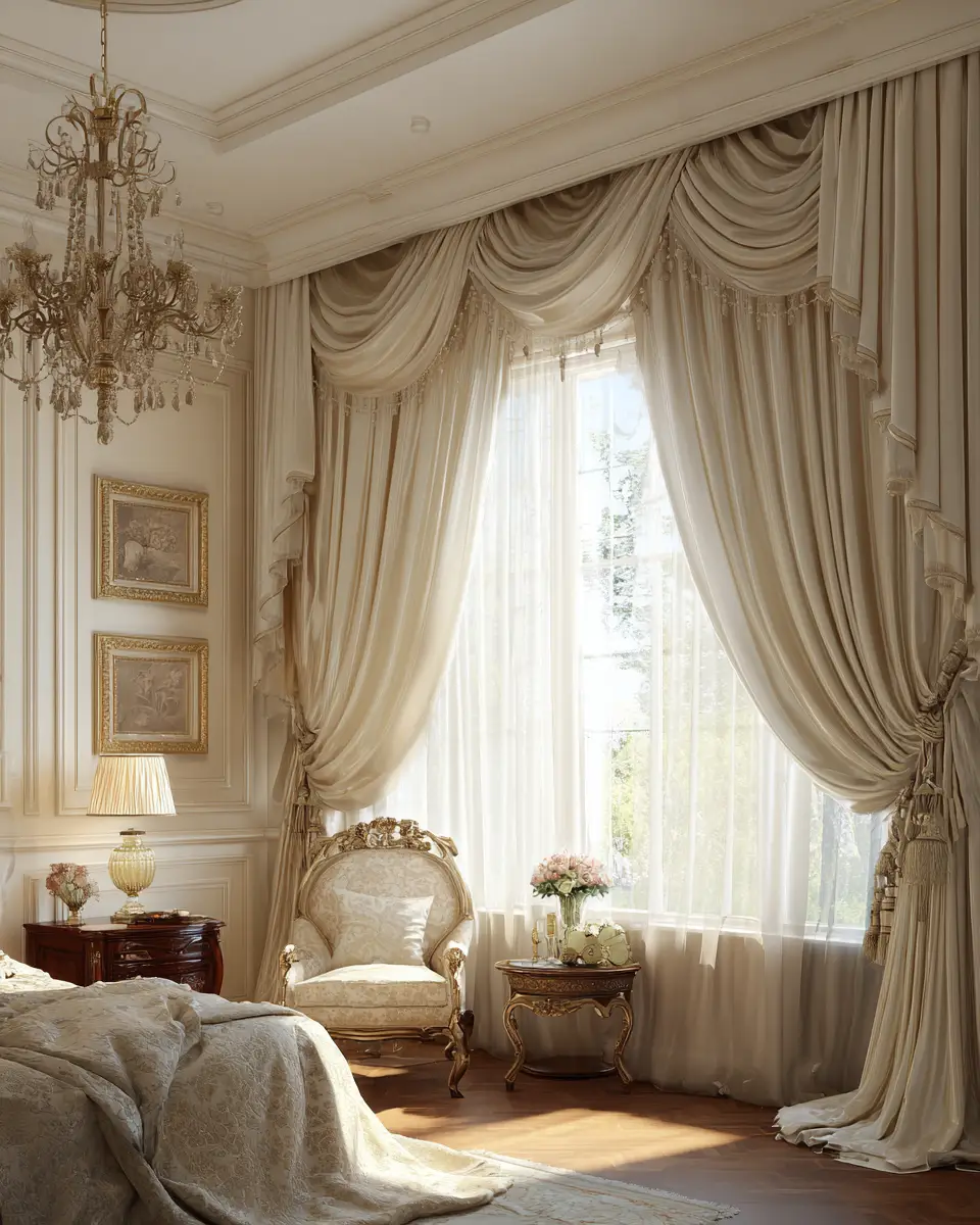 Cream Traditional Bedroom Decor Ideas